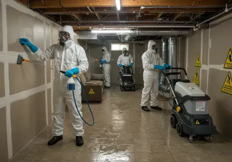 Basement Moisture Removal and Structural Drying process in Chippewa County, WI